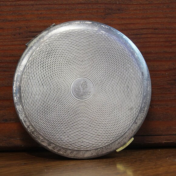 1930s Silver & Gold Tone Powder Compact With Mirror - Picture 8 of 10